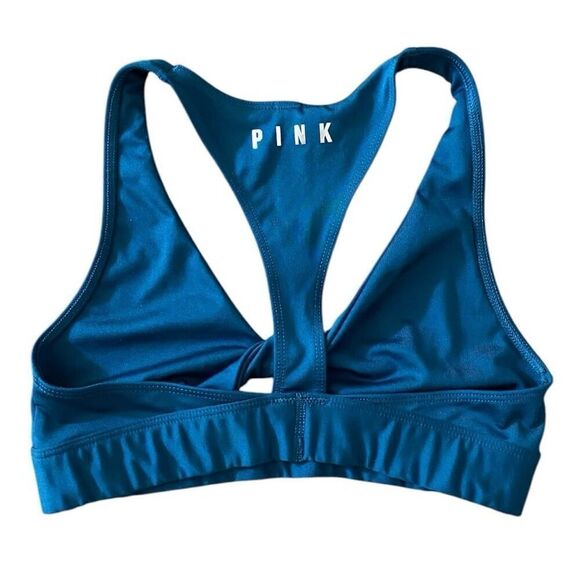 Victoria’s Secret Blue Twist Front Racerback Sports Bra NWT Size Extra Small - Picture 2 of 6